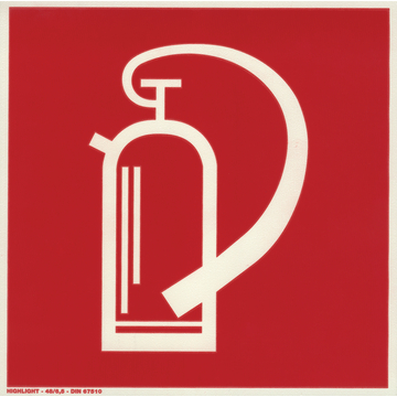 Feuerlöscher-Symbolschild Kunststoff